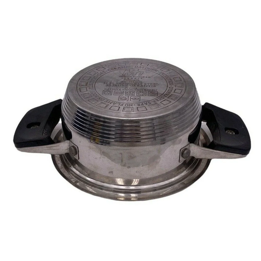 Million House Solingen Stainles Steel Induction Pot Saucepan 1.25L Z-Line No Lid